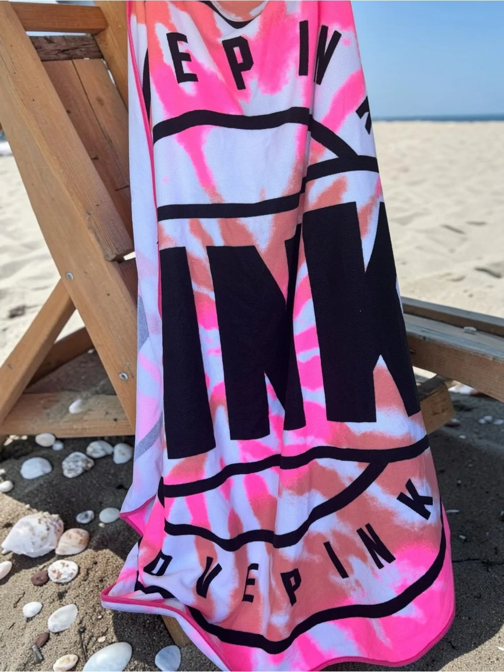 Victoria's Secret PINK Limited Edition item featuring a pink tie-dye pattern